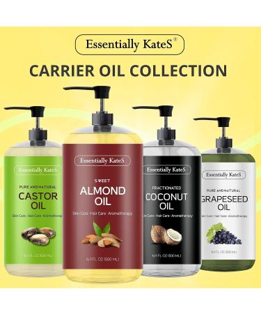 Essentially KateS Sweet Almond Oil 16.9 fl oz - 100% Pure and Natural and Cold Pressed 16.9 Fl Oz (Pack of 1) - Buy Online on GoSupps.com