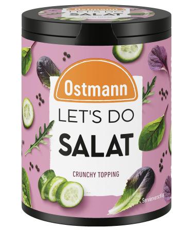 Ostmann spice - Let's do salad |Preparation for colorful salads bowls or pasta salad |Crunchy topping with sesame and hazelnuts |55 g in recyclable metal box salad topping