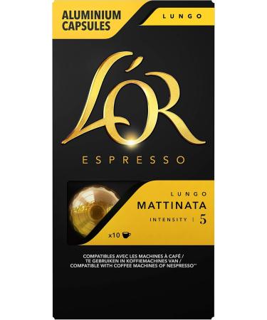 L'Or Espresso Caf Lungo Mattinata - Intensity 5 - 10 Nespresso * Compatible Aluminum Capsules - Buy Online on GoSupps.com