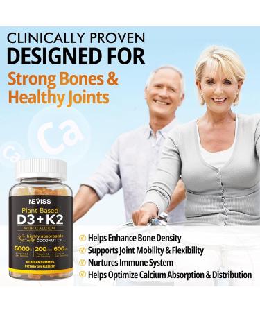 NEVISS Sugar Free Lutein Gummies 60 Counts + Vitamin D3 Gummies 60 Counts - Buy Online on GoSupps.com