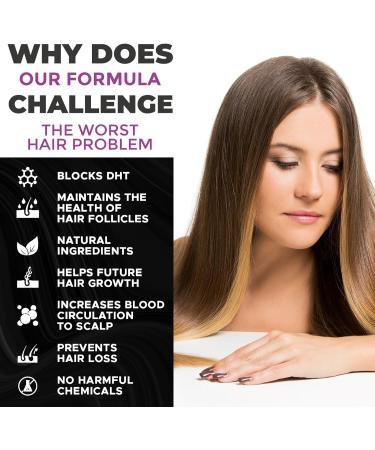 Hair Growth Capsules - 60 Organic Pills for Stronger Fuller Hair in Men & Women | Natural Hair Thickening & Regrowth - Buy Online on GoSupps.com