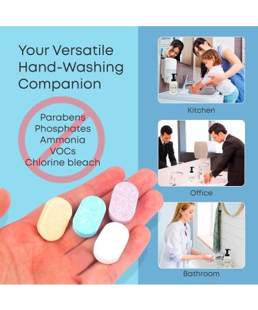 Blumix Foaming Hand Soap Tablet Refill 6 Pack | Vanilla Scent | Eco-Friendly Plastic-Free Just-Add-Water Soap Refills | Zero Waste Non-Toxic Safe for Kids & Sensitive Skin - Buy Online on GoSupps.com