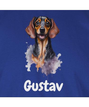 Personalized Dachshund T-Shirt for Dog Owners | Gift with Name - Shirtracer XL Royal Blue - Buy Online on GoSupps.com