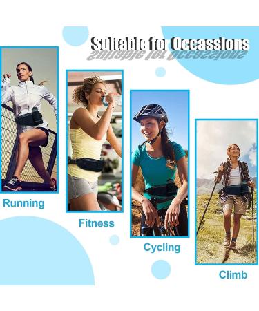 MOVOYEE Waterproof Running Belt with Water Bottle Holder - Sport Fanny Pack for Men and Women | Fits iPhone 13/12/11/Pro Max/Xs/X/Xr/8/7/6/Plus/SE MINI Galaxy - Runner Waist Bag - Buy Online on GoSupps.com