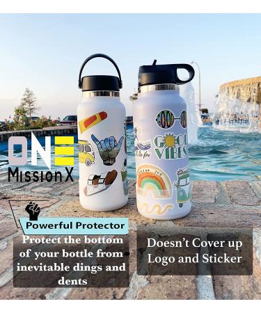 Protective Boot Sleeve for Hydro Flask & Stanley Quencher - BPA Free Silicone - White Clear - Fits 12-24 oz Bottles - Buy Online on GoSupps.com