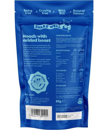 Notorious Nooch - Nutritional Yeast Flakes 80g - B12 Super Seasoning - Buy Online on GoSupps.com