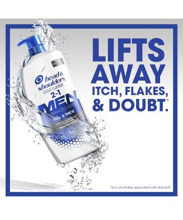 Head & Shoulders Anti-Dandruff 2-in-1 Shampoo & Conditioner, Full & Thick, 31.4 fl. oz, Pack of 2 - Buy Online on GoSupps.com