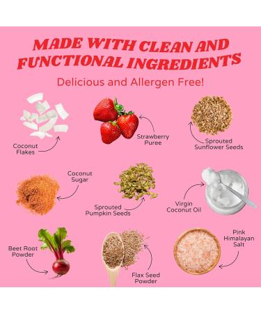 Rawcology - Strawberry with Beet Root Organic Granola | Grain Free Granola | Gluten Free Granola | Healthy Cereal | Vegan Low Sugar Keto Paleo Peanut Free NON-GMO Allergen Friendly (3 x 200g) - Buy Online on GoSupps.com