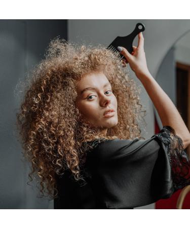 3 Sizes Afro Combs Set - Wide Tooth Plastic Hair Picks for Natural Curly Hair Styling - Buy Online on GoSupps.com