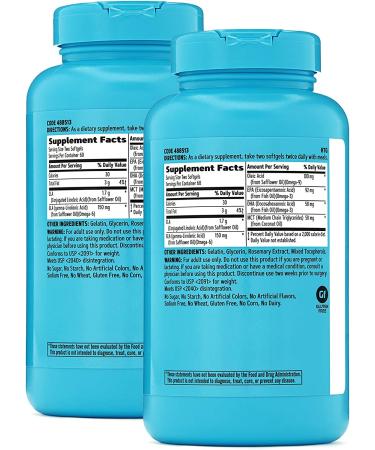 GNC Total Lean Premium CLA 3-6-9 Twin Pack - 120 Softgels | Cardio & Joint Health Support - Buy Online on GoSupps.com