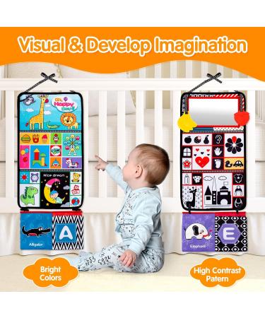 Buy Synearry Montessori Baby Spiegel Toy | Foldable Feeling Book for Newborns & Toddlers | Educational Cognitive Toys 0-12 Months - Buy Online on GoSupps.com