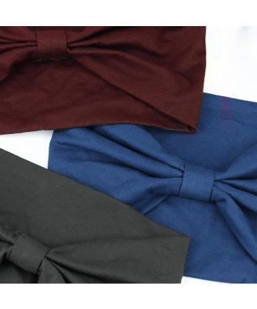 Dreshow 4 Pack Women s Elastic Headbands - Soft Hair Bands for Yoga Sport & Fitness - Maroon Navy Peacock Blue Charcoal - Buy Online on GoSupps.com