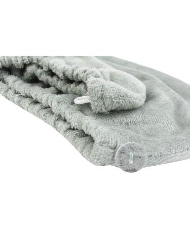Natural Bamboo Spa Bath Wrap & Hair Drying Turban Set - Super Absorbent & Quick Dry - Green One Size - Buy Online on GoSupps.com
