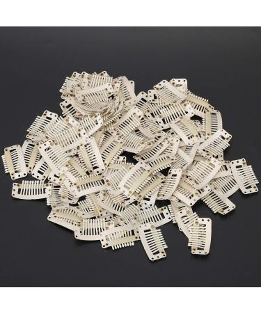 100PCs U-Shaped Hair Extension Clips - 1.3in Wig Clips for DIY Hairstyles Accessories for Brides & Women - Buy Online on GoSupps.com