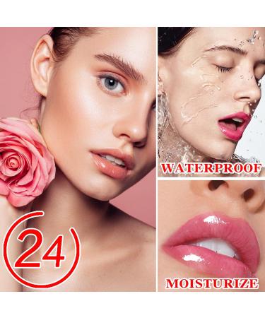 2Pcs Clear Crystal Flower Jelly Lipstick PH Magic Temperature Color Changing Lipstick Lip Gloss Long Wear Nutritious Tinted Lip Balm Moisturizing Lip Stick Makeup Set (Set B) - Buy Online on GoSupps.com