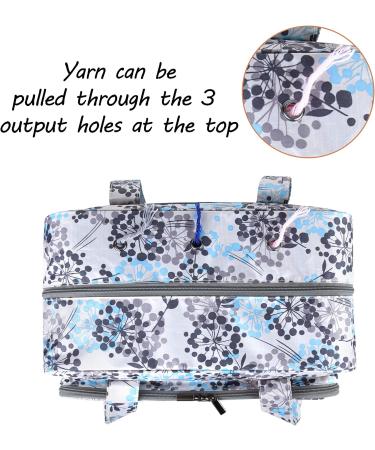 CURMIO Yarn Storage Bag - Knitting Tote for Crochet Hooks & Projects - Ideal for Beginners & Enthusiasts - Dandelion - Bag Only - Buy Online on GoSupps.com