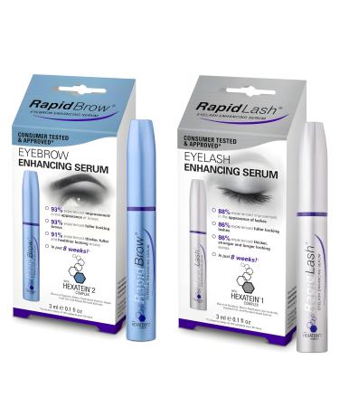 RapidLash Bundle RapidBrow Eyebrow Enhancing Serum and 1 RapidLash Eyelash Enhancing Serum 3 ml