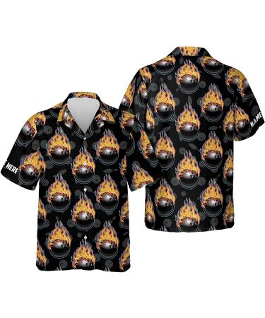 Personalized Team Name Bowling King Pin Hawaiian Shirt, Bowling Hawaiian Shirt for Men, Bowling Unisex Hawaiian Shirt S-5XL Style 3