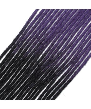 Shop Dsoar 24-Inch Thin 0.6cm Synthetic Dreadlock Extensions - Handmade Crochet Hair 20 Strands Soft Hip-Hop Style Available in Purple - Buy Online on GoSupps.com