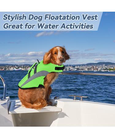Alagirls Dog Security Floatation Vest for Boating & Swimming - Size L (53-72cm) - Green - Buy Online on GoSupps.com