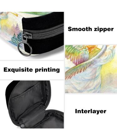 GIAPB Period Bag - Vintage Hand Drawn Art Color3754 | Sanitary Napkin Storage & Makeup Pouch - Buy Online on GoSupps.com