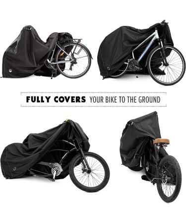 TeamObsidian Waterproof Bike Cover for 2 Bikes - Heavy Duty Ripstop Material - Stationary & Transport Use - 4 Seasons XL Protection - Buy Online on GoSupps.com