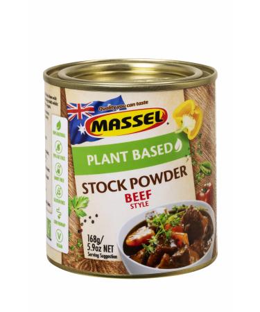 Massel, Broth Powder - MSG Free, Gluten Free, Beef Flavor - 168g, Pack of 3 Canned Broths