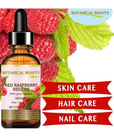 Botanical Beauty Red Raspberry Seed Oil - 100% Pure Cold Pressed Carrier Oil for Face Skin Hair Lips & Nails | 1 Fl. oz (30 ml) - International Shipping Available - Buy Online on GoSupps.com