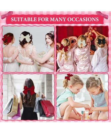 Acwoo Satin Loop Hair Clip - 90s Inspired Hair Loops for Girls & Women | Perfect for Halloween Christmas Parties & Evening Events - Buy Online on GoSupps.com