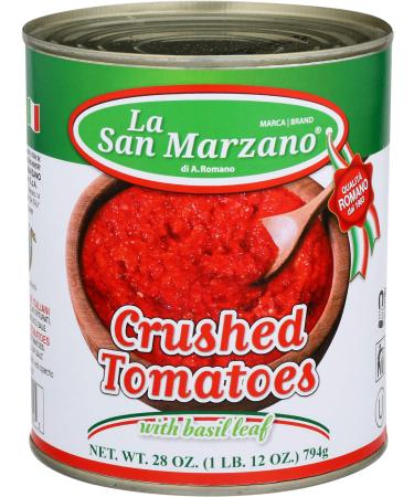 La San Marzano, Tomatoes Crushed Basil Leaf, 28 Ounce