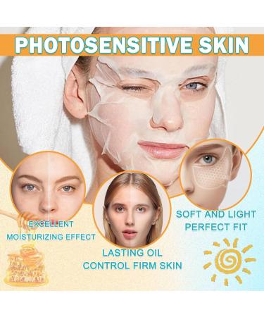 Hydrating & Brightening Sheet Face Mask Set | 10 Pack Moisturizing Propolis Masks for Women - Buy Online on GoSupps.com