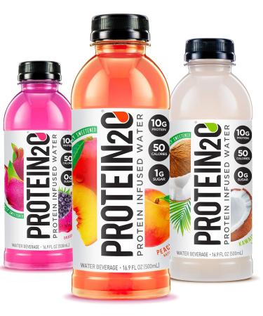 Protein2o Whey Protein Isolate Infused Water Variety Pack (16.9 oz Bottles) - Buy Online on GoSupps.com
