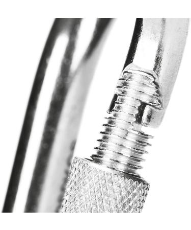 Buy Com-Four 12x Heavy-Duty Screw Carabiner Hooks - 260 kg Load Capacity - Ideal for High Stress - Set of 12 (90 x 9 mm) - International Shipping Available - Buy Online on GoSupps.com