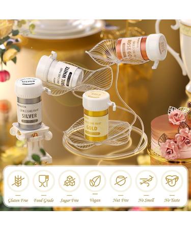 Nomeca Edible Cake Paint - Food Grade Metallic Paint for Cake Decorating 15g Food Coloring Baking Fondant Gumpaste Chocolate Candy Cookie (M) - Buy Online on GoSupps.com
