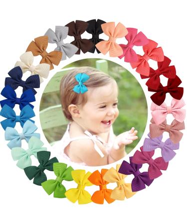 Midodo 25 pieces baby hair clip loop baby girls fine hair 2 inch baby hair loops hair accessories for girls children 25 colors - Buy Online on GoSupps.com