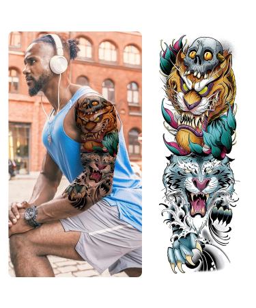 GFHIH Christmas Full Arm Temporary Tattoos for Men and Women - Waterproof & Realistic Sleeve Designs - Long Lasting Holiday Gift - 12 Sheets (L19xW7) - Buy Online on GoSupps.com