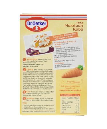 Dr. Oetker Feine Marzipan R bli - Carrot Shaped Edible Cake Decorations for Carrot Cakes 42g - Buy Online on GoSupps.com