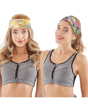 OFFTESTY 6 Pack Non-Slip Boho Headbands for Women â€“ Stretchy Yoga & Workout Hair Bands - Buy Online on GoSupps.com