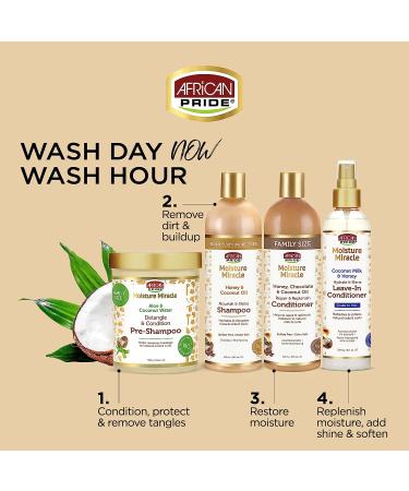 African Pride Coconut Milk & Honey Leave-In Conditioner - Hydrates & Softens Natural Hair, 8 oz - Buy Online on GoSupps.com