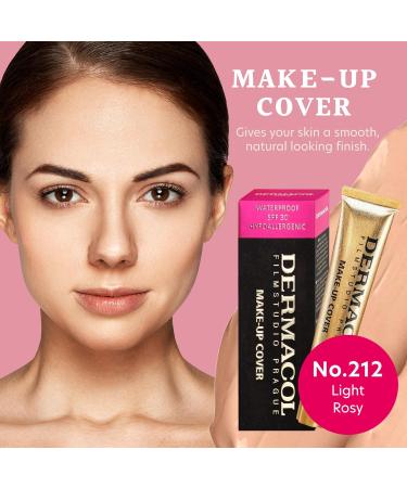 Dermacol Full Coverage Foundation 13g - Matte Liquid Makeup with SPF 30 | Waterproof Long-Lasting for Oily Skin Acne & Dark Circles | Shade 212 - Buy Online on GoSupps.com