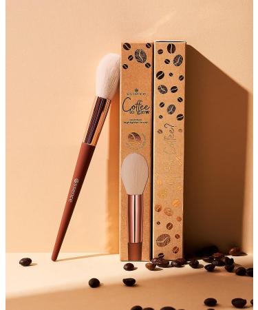 essence Coffee to Glow Highlighter Brush - Caramel Macchiato Scent | Super Soft & Vegan - Buy Online on GoSupps.com