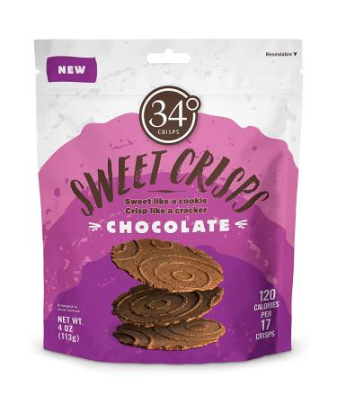34 Degrees Sweet Crisps Variety Pack - Lemon, Vanilla, Chocolate | Thin & Crunchy | 3 Pack (4oz each) - Buy Online on GoSupps.com