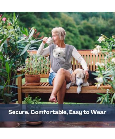 Anccoplus Dog Carrier for Small Dogs - Size-Adjustable Pet Stretcher Comfortable Cotton Reduces Back Pain - Ideal for Cats & Dogs - Buy Online on GoSupps.com