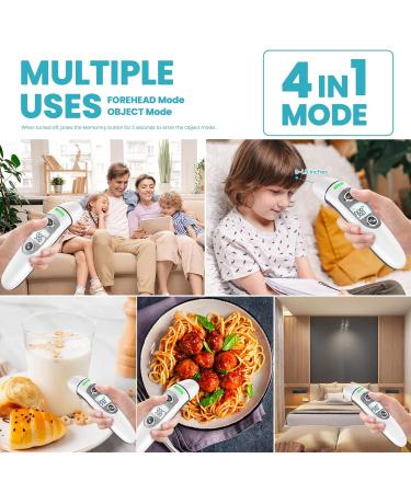 Buy Forehead Thermometer for Adults & Kids - Touchless Digital Infrared Thermometer with LCD Screen & Fever Alarm - Fast International Shipping - Buy Online on GoSupps.com