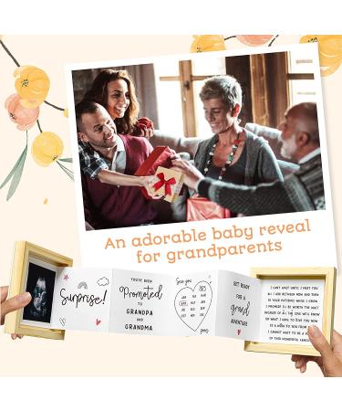 Grandparents Pregnancy Announcement Gift - Sonogram Picture Wooden Keepsake Box - Buy Online on GoSupps.com