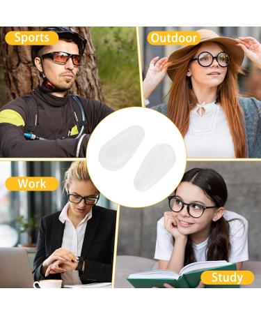Curred 20 Pairs Silicone Glasses Nose Pads - Self-Adhesive Non-Stick 3mm Thick Airbag Nose Pads for Glasses & Sunglasses (White) - Buy Online on GoSupps.com