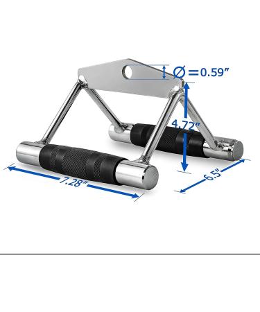 Clothink Cable Machine Handle Set- Rowing & Pull Down Exercise Handles - Buy Online on GoSupps.com