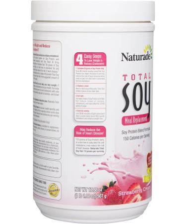 Naturade Total Soy Meal Replacement Strawberry Creme - 17.88 Oz - Buy Online on GoSupps.com