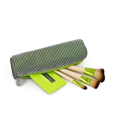 EcoTools Travel and Glow Makeup Brush Set with Bag - Essential Eco-Friendly Brushes for Flawless Everyday Makeup - Buy Online on GoSupps.com