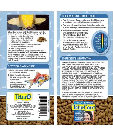 TetraPond Spring and Fall Diet Floating Pond Sticks Fish Food 7.05 Ounce (Pack of 1) - Buy Online on GoSupps.com